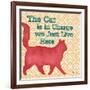 Patterned Pets Cat III-Paul Brent-Framed Art Print