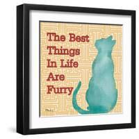 Patterned Pets Cat IV-Paul Brent-Framed Art Print