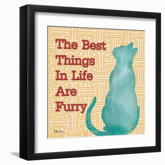 Patterned Pets Cat IV-Paul Brent-Framed Art Print