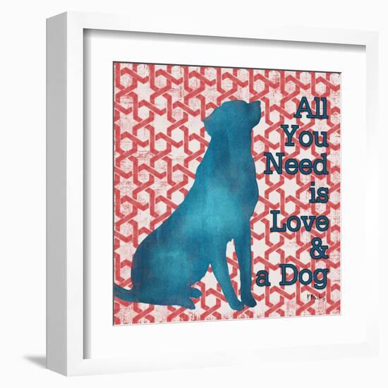 Patterned Pets Dog I-Paul Brent-Framed Art Print