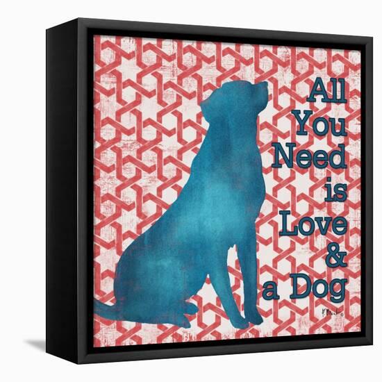 Patterned Pets Dog I-Paul Brent-Framed Stretched Canvas