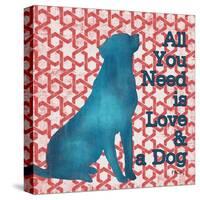 Patterned Pets Dog I-Paul Brent-Stretched Canvas