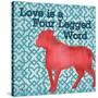 Patterned Pets Dog II-Paul Brent-Stretched Canvas