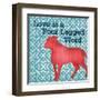 Patterned Pets Dog II-Paul Brent-Framed Art Print