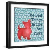 Patterned Pets Dog III-Paul Brent-Framed Art Print