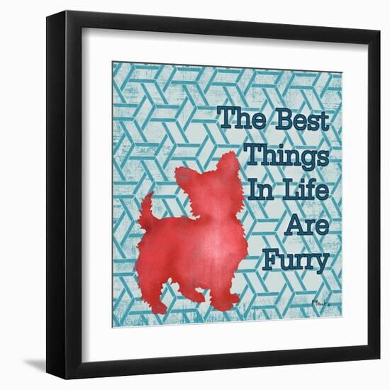 Patterned Pets Dog III-Paul Brent-Framed Art Print