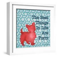 Patterned Pets Dog III-Paul Brent-Framed Art Print