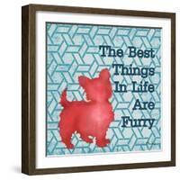 Patterned Pets Dog III-Paul Brent-Framed Art Print