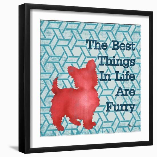 Patterned Pets Dog III-Paul Brent-Framed Art Print