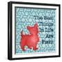 Patterned Pets Dog III-Paul Brent-Framed Art Print