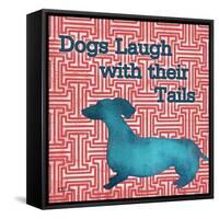 Patterned Pets Dog IV-Paul Brent-Framed Stretched Canvas