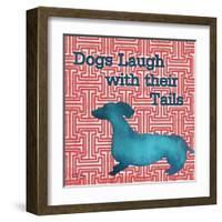 Patterned Pets Dog IV-Paul Brent-Framed Art Print