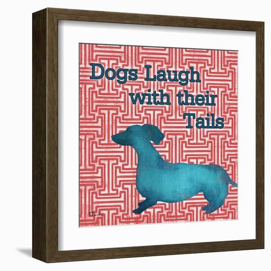 Patterned Pets Dog IV-Paul Brent-Framed Art Print