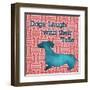 Patterned Pets Dog IV-Paul Brent-Framed Art Print