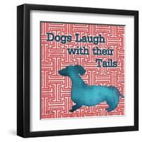 Patterned Pets Dog IV-Paul Brent-Framed Art Print