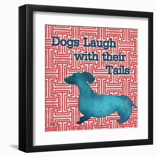 Patterned Pets Dog IV-Paul Brent-Framed Art Print