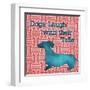 Patterned Pets Dog IV-Paul Brent-Framed Art Print