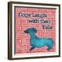 Patterned Pets Dog IV-Paul Brent-Framed Premium Giclee Print