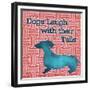 Patterned Pets Dog IV-Paul Brent-Framed Premium Giclee Print