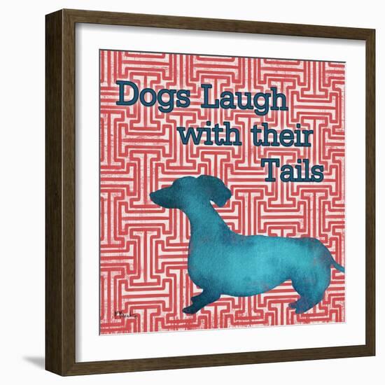 Patterned Pets Dog IV-Paul Brent-Framed Art Print