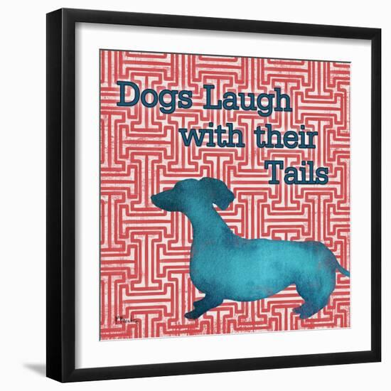 Patterned Pets Dog IV-Paul Brent-Framed Art Print