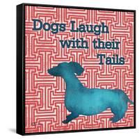 Patterned Pets Dog IV-Paul Brent-Framed Stretched Canvas