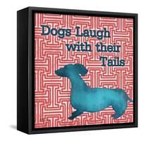 Patterned Pets Dog IV-Paul Brent-Framed Stretched Canvas