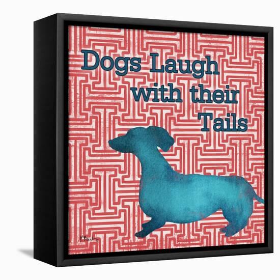 Patterned Pets Dog IV-Paul Brent-Framed Stretched Canvas