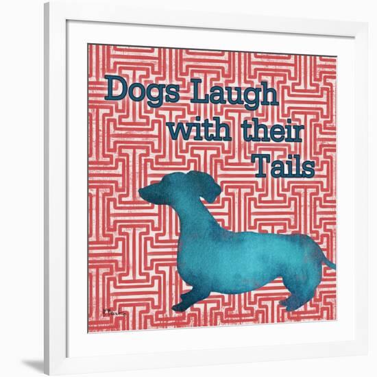 Patterned Pets Dog IV-Paul Brent-Framed Art Print