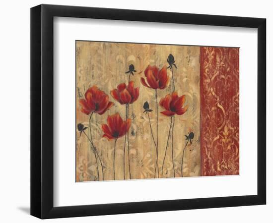 Patterned Poppy-Sandra Smith-Framed Art Print