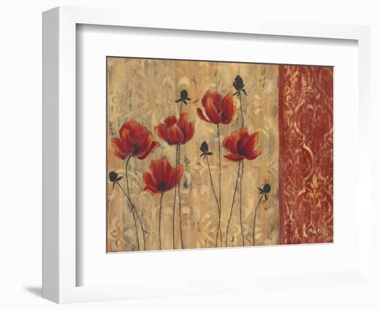 Patterned Poppy-Sandra Smith-Framed Art Print