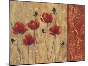 Patterned Poppy-Sandra Smith-Mounted Art Print