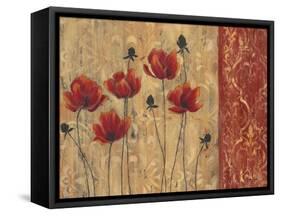 Patterned Poppy-Sandra Smith-Framed Stretched Canvas