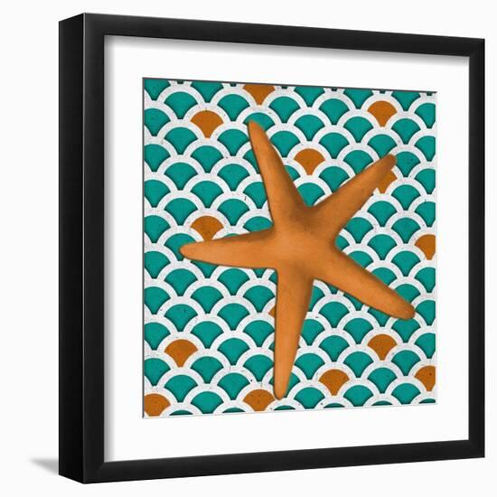 Patterned Shell II-Elizabeth Medley-Framed Art Print