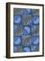 Patterned Squares of Blue and Gray-Found Image Press-Framed Giclee Print
