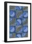 Patterned Squares of Blue and Gray-Found Image Press-Framed Giclee Print