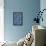 Patterned Squares of Blue and Gray-Found Image Holdings Inc-Framed Stretched Canvas displayed on a wall