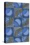 Patterned Squares of Blue and Gray-Found Image Holdings Inc-Stretched Canvas