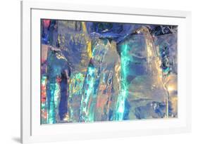 Patterns and textures of ice blocks near Fairbanks, Alaska, USA-Stuart Westmorland-Framed Premium Photographic Print