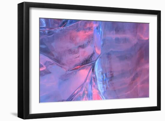 Patterns and textures of ice blocks near Fairbanks, Alaska, USA-Stuart Westmorland-Framed Photographic Print