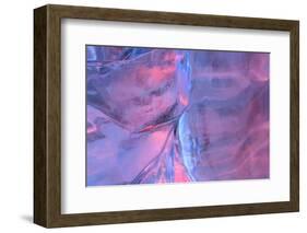 Patterns and textures of ice blocks near Fairbanks, Alaska, USA-Stuart Westmorland-Framed Photographic Print