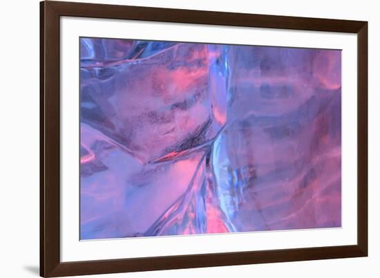 Patterns and textures of ice blocks near Fairbanks, Alaska, USA-Stuart Westmorland-Framed Premium Photographic Print