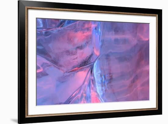 Patterns and textures of ice blocks near Fairbanks, Alaska, USA-Stuart Westmorland-Framed Premium Photographic Print