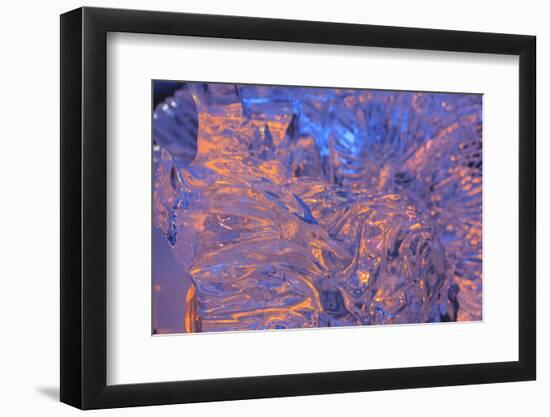 Patterns and textures of ice blocks near Fairbanks, Alaska, USA-Stuart Westmorland-Framed Photographic Print