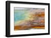 Patterns in bacterial mat around Grand Prismatic spring, Midway Geyser Basin, Yellowstone NP, WY-Adam Jones-Framed Photographic Print