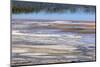 Patterns in bacterial mat around Grand Prismatic spring, Midway Geyser Basin, Yellowstone NP, WY-Adam Jones-Mounted Photographic Print