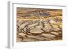 Patterns in bacterial mat around Grand Prismatic spring, Midway Geyser Basin, Yellowstone NP, WY-Adam Jones-Framed Photographic Print