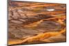 Patterns in bacterial mat around Grand Prismatic spring, Yellowstone National Park.-Adam Jones-Mounted Photographic Print