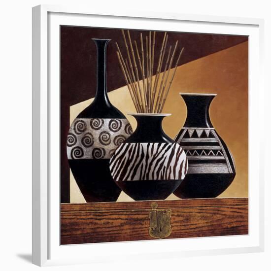 Patterns in Ebony I-Keith Mallett-Framed Giclee Print