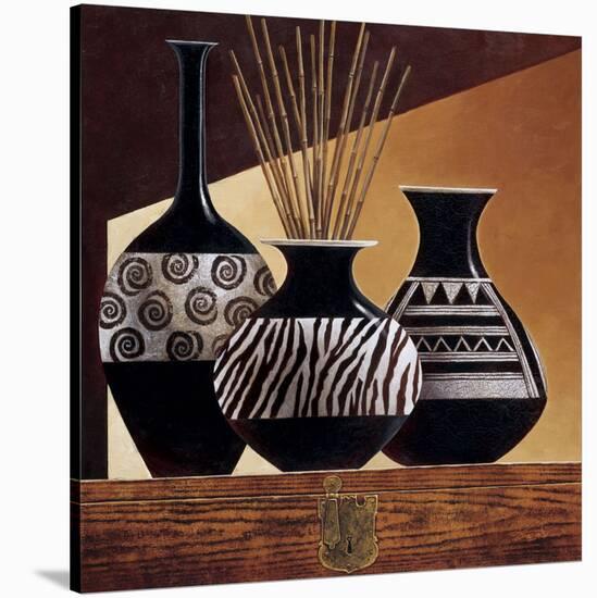 Patterns in Ebony I-Keith Mallett-Stretched Canvas